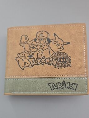 New pokemon anime manga leather wallet